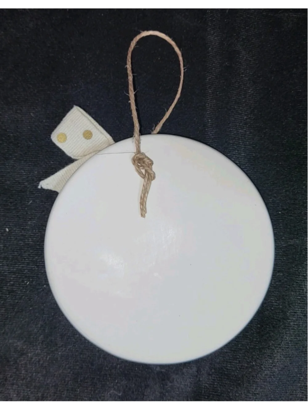 Mud Pie Baby's 1st Christmas Ornament Est 2017 Ceramic Gold Lettering w Box